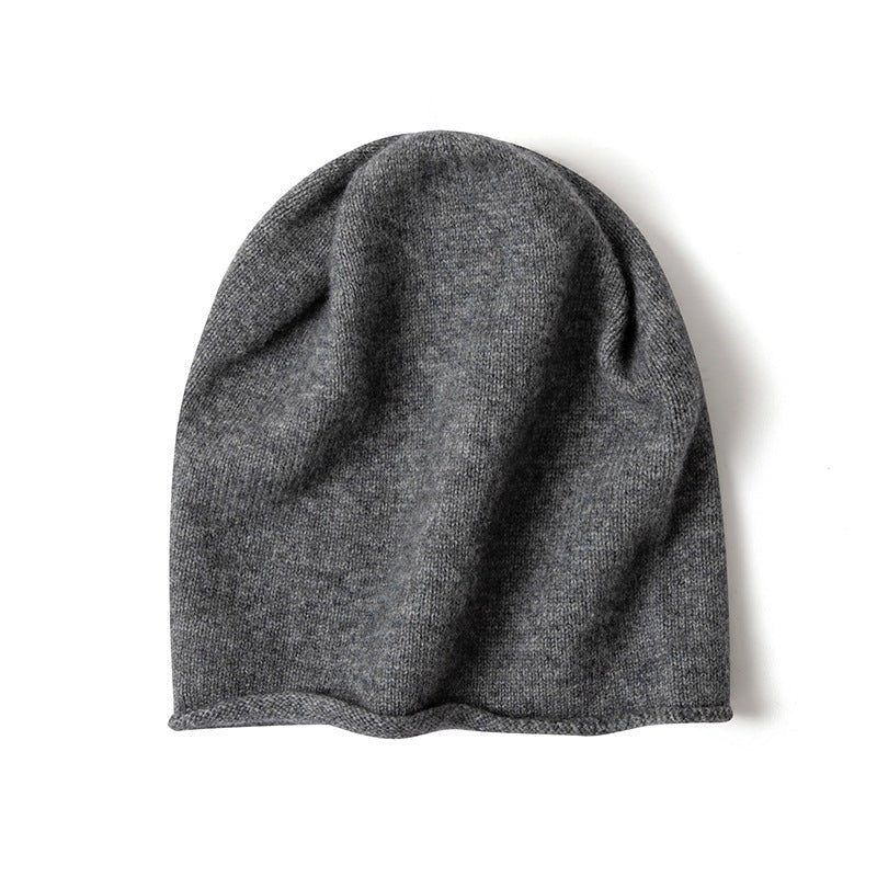 100% Cashmere Beanie Hat Warm Cashmere Ski Cap For Winter
