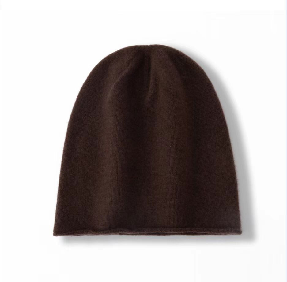 100% Cashmere Beanie Hat Warm Cashmere Ski Cap For Winter