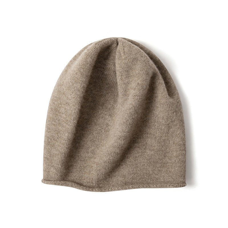 100% Cashmere Beanie Hat Warm Cashmere Ski Cap For Winter