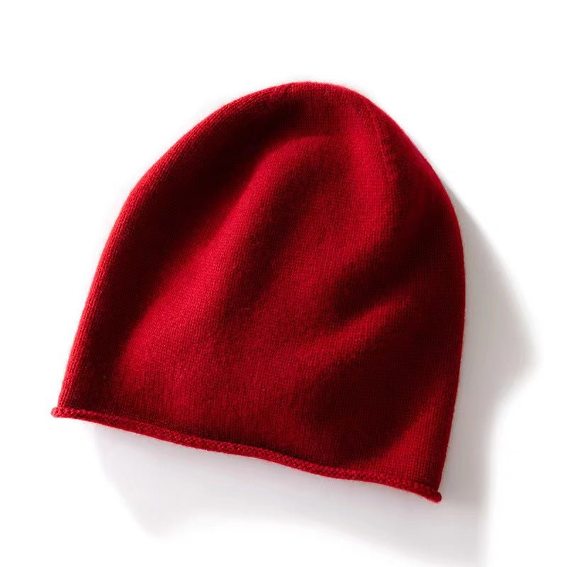 100% Cashmere Beanie Hat Warm Cashmere Ski Cap For Winter