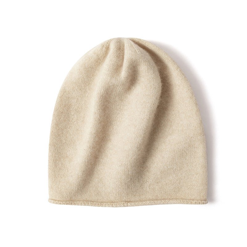 100% Cashmere Beanie Hat Warm Cashmere Ski Cap For Winter