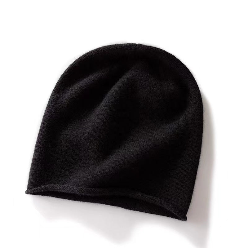 100% Cashmere Beanie Hat Warm Cashmere Ski Cap For Winter
