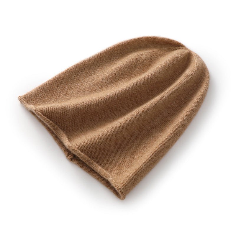 100% Cashmere Beanie Hat Warm Cashmere Ski Cap For Winter