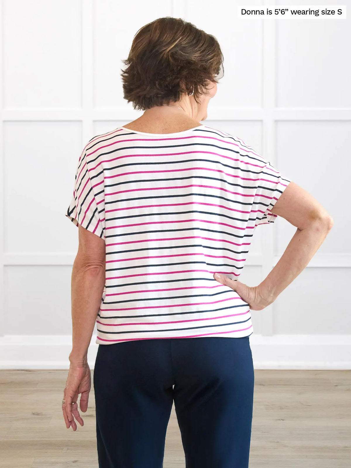 Adisa reversible neckline slouchy dolman top - FINAL SALE