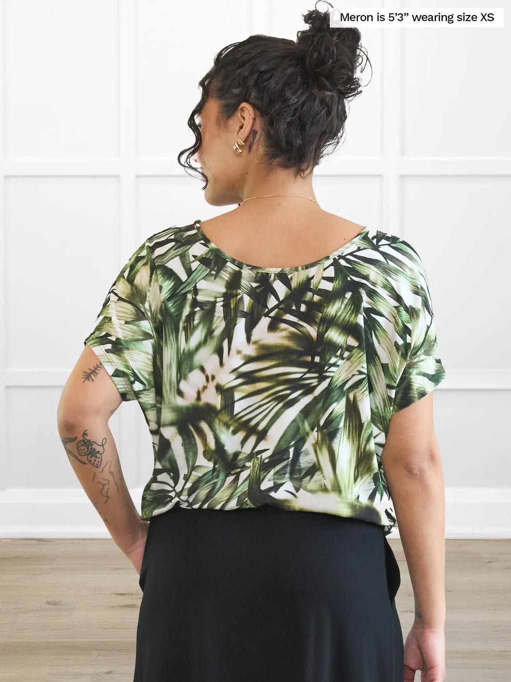 Adisa reversible neckline slouchy dolman top - FINAL SALE