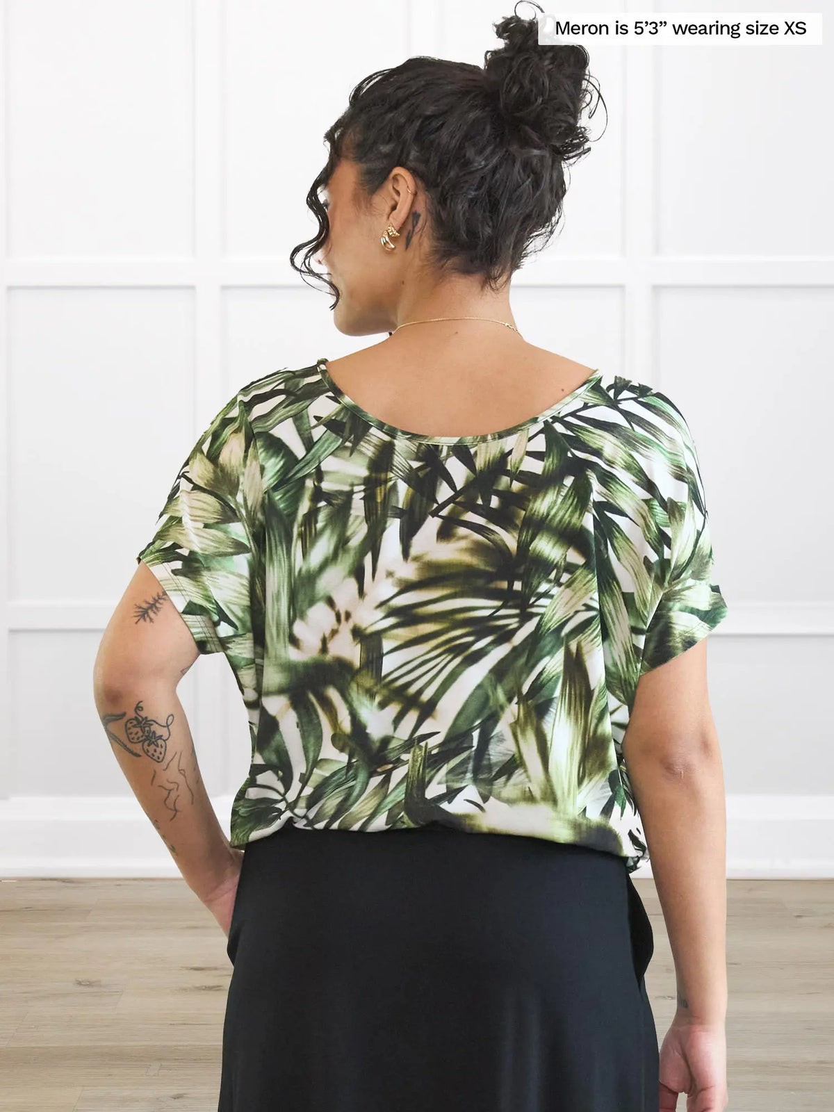 Adisa reversible neckline slouchy dolman top - FINAL SALE