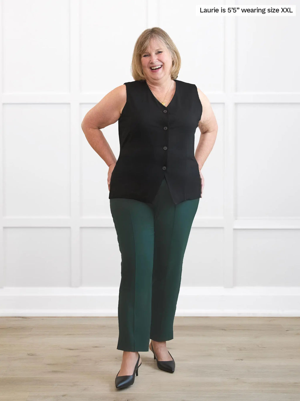 Alba tailored stretchy vest