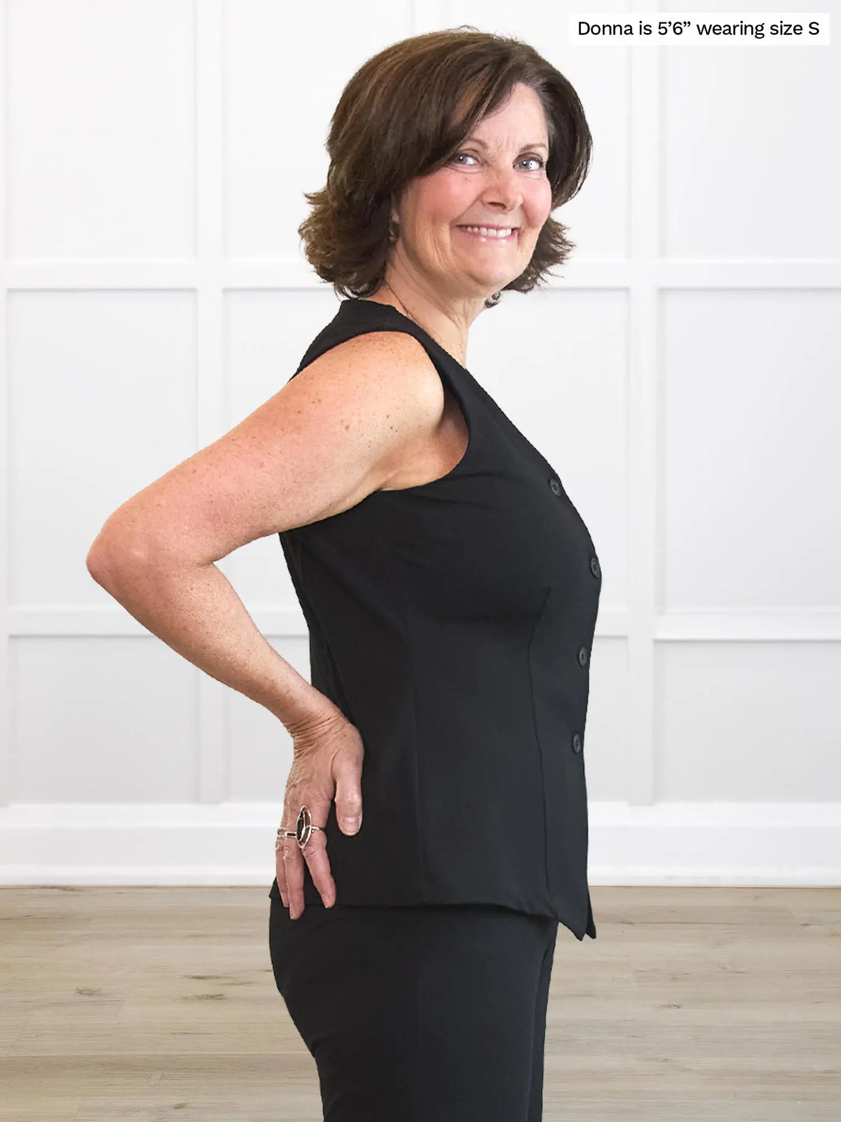 Alba tailored stretchy vest