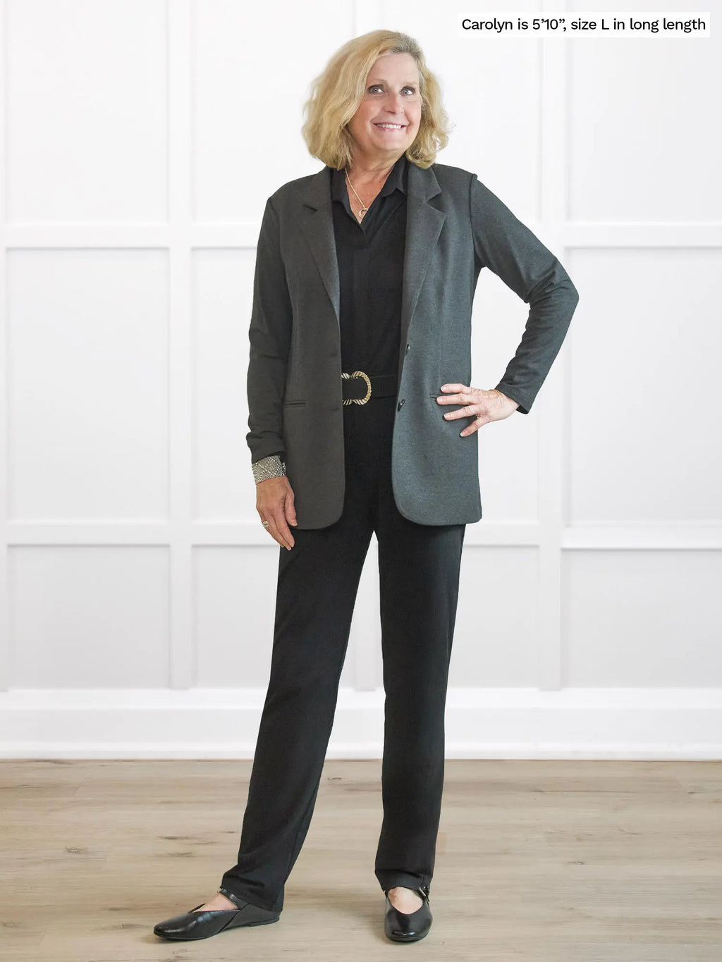 Asia mid-rise slim pant | LONG