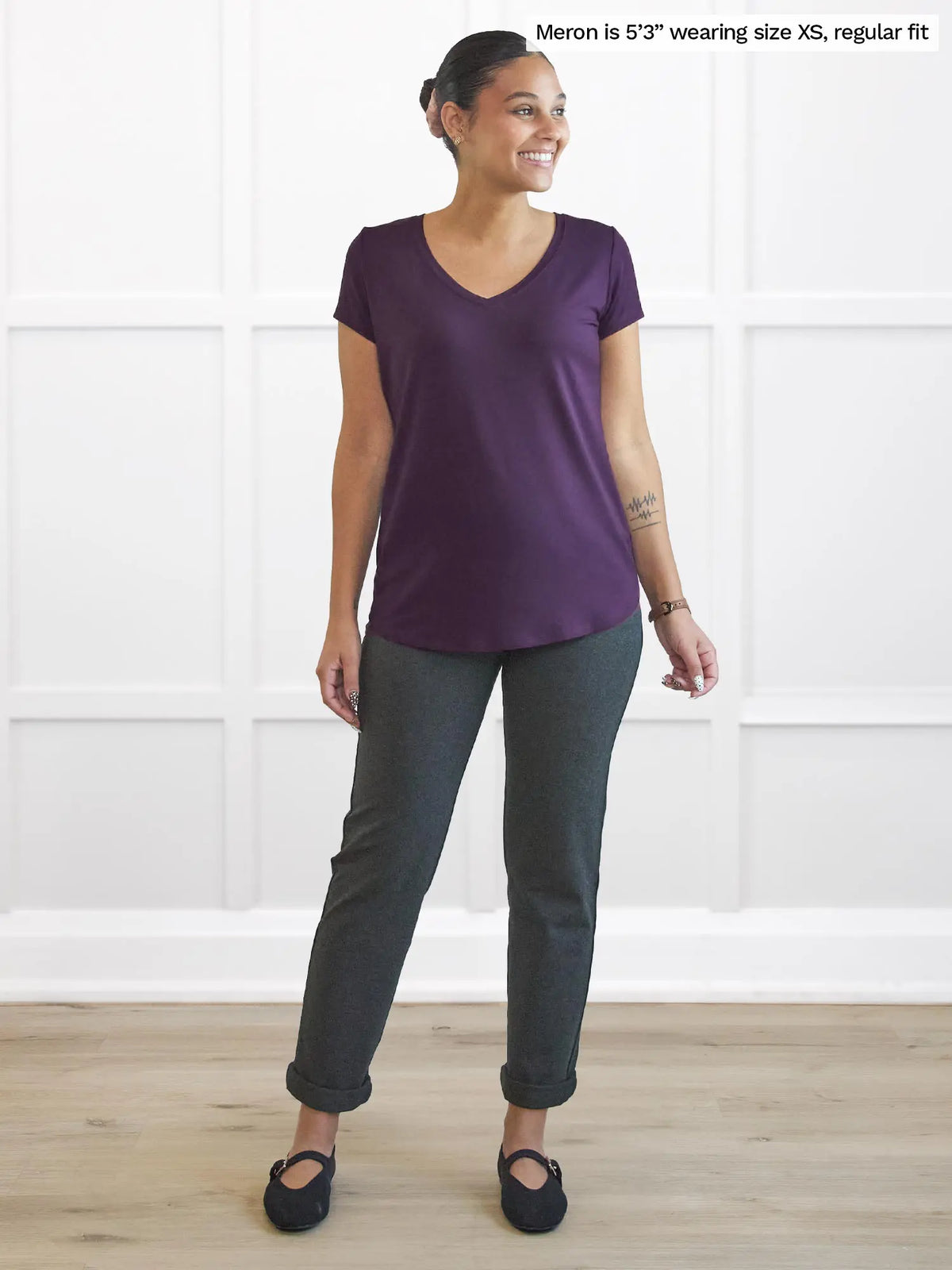 Asia mid-rise slim pant | LONG
