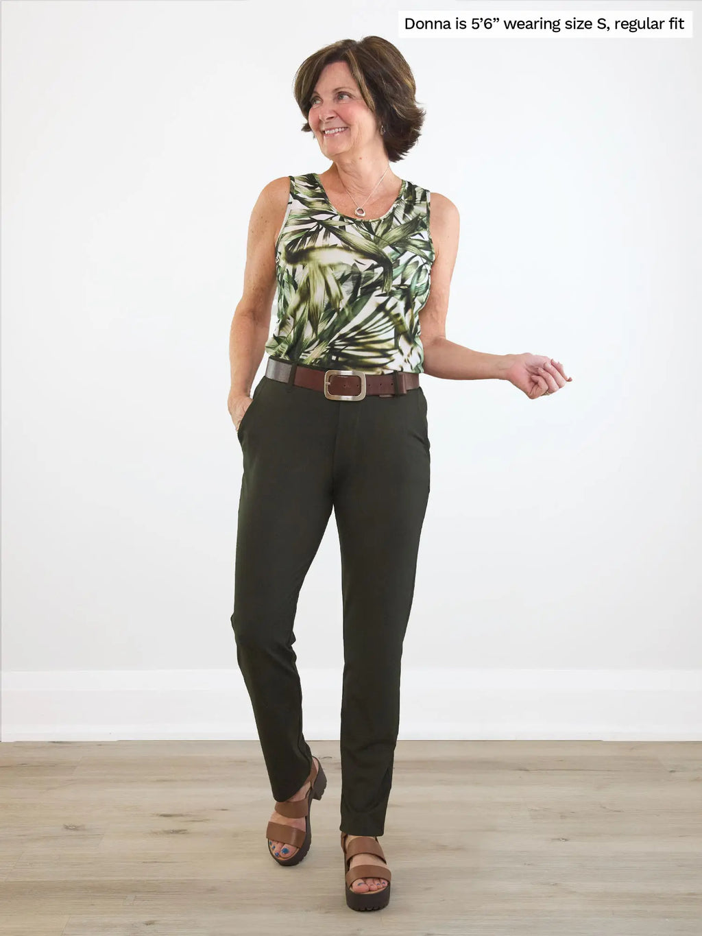 Asia mid-rise slim pant | LONG