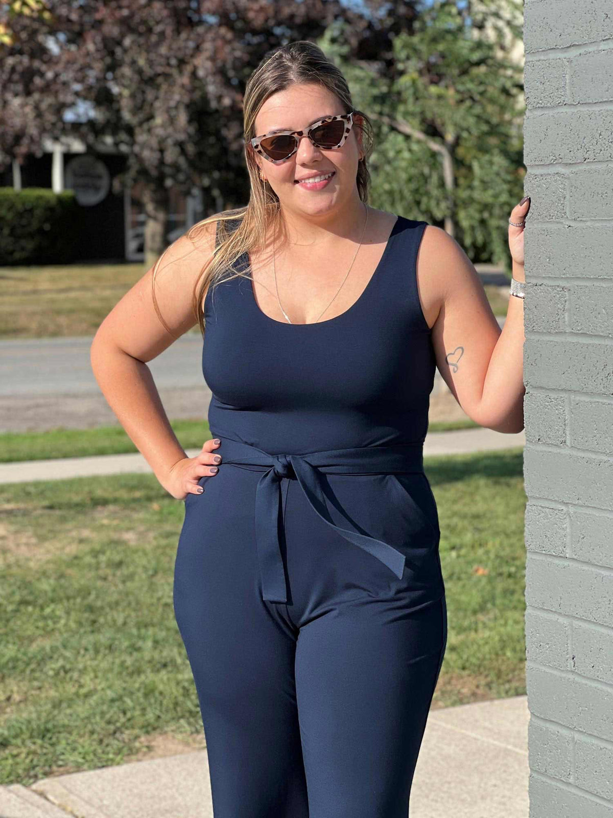 Blair bamboo tie waist belt
