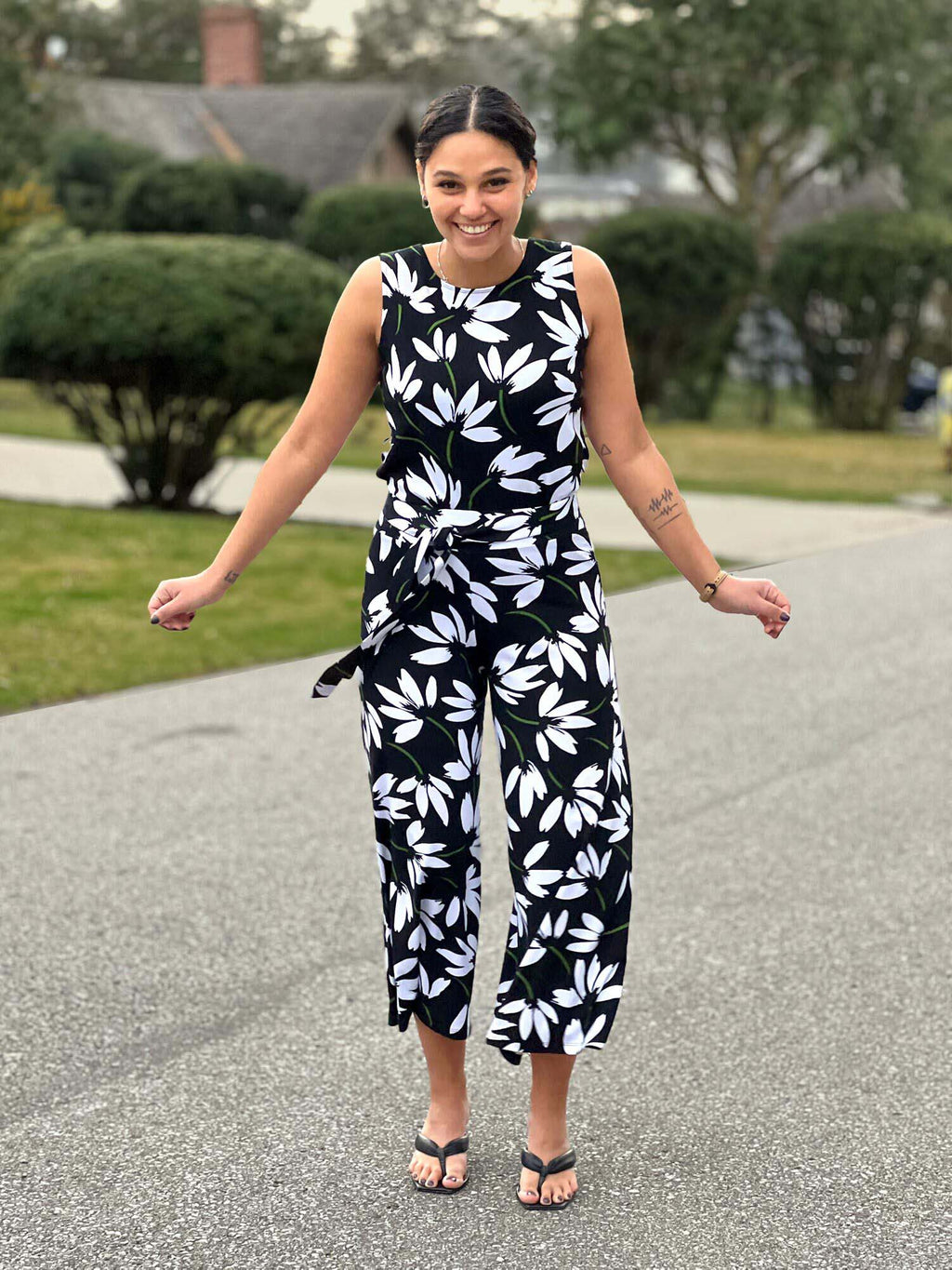 Blair bamboo tie waist belt