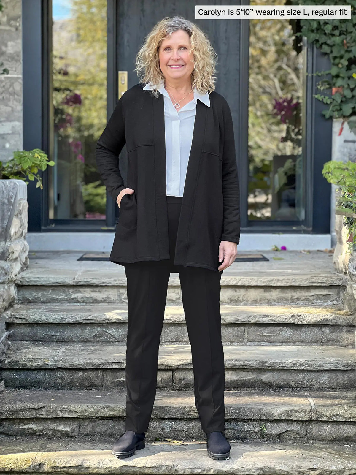 Carmen luxe fleece cardigan with pockets - FINAL SALE | PETITE