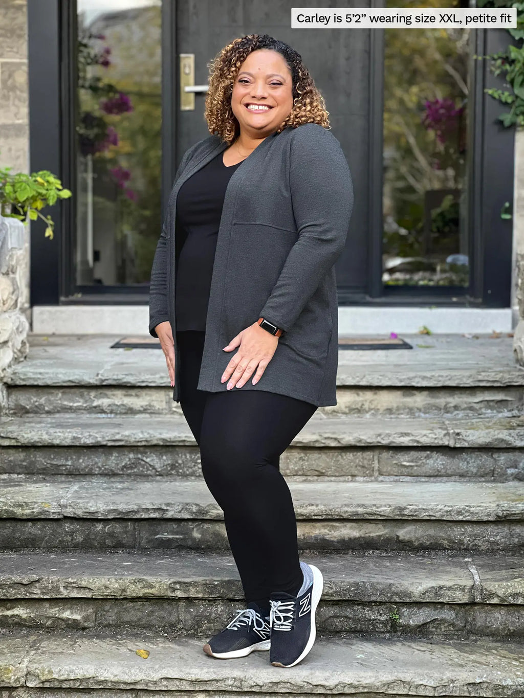 Carmen luxe fleece cardigan with pockets - FINAL SALE | PETITE