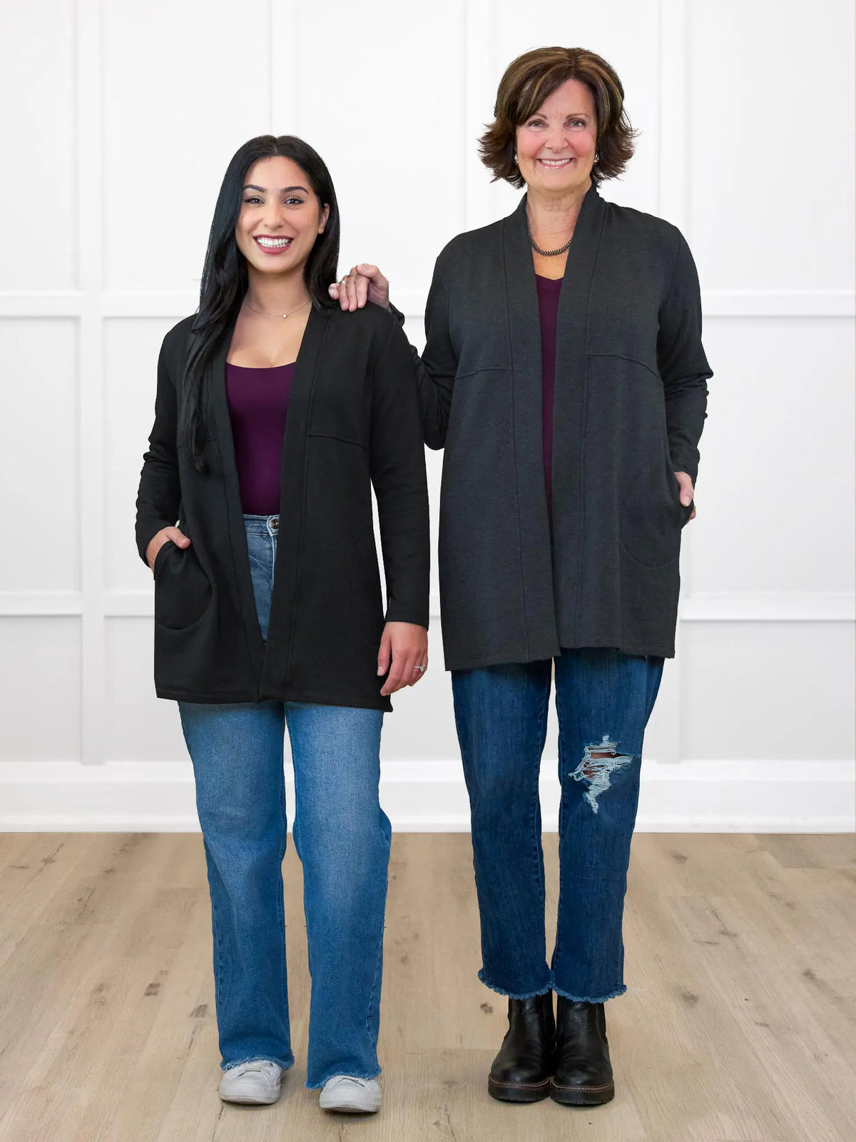 Carmen luxe fleece cardigan with pockets - FINAL SALE | PETITE