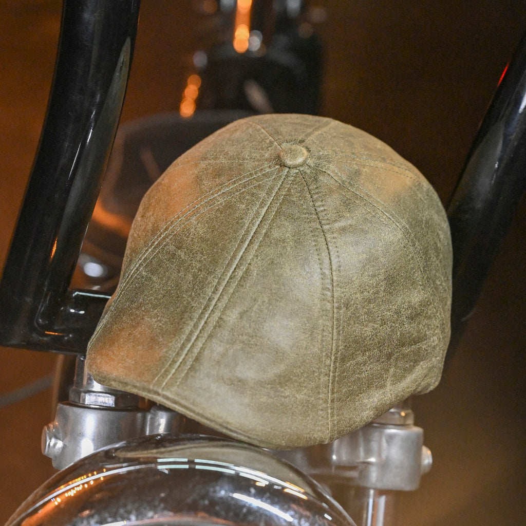 The Scrapyard Boston Scally Cap - Army Green