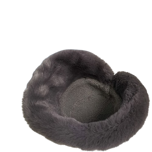 Pandaize All-Season Fleece-Lined Sheepskin Wide Brim Hat – Cozy, Versatile, Stylish