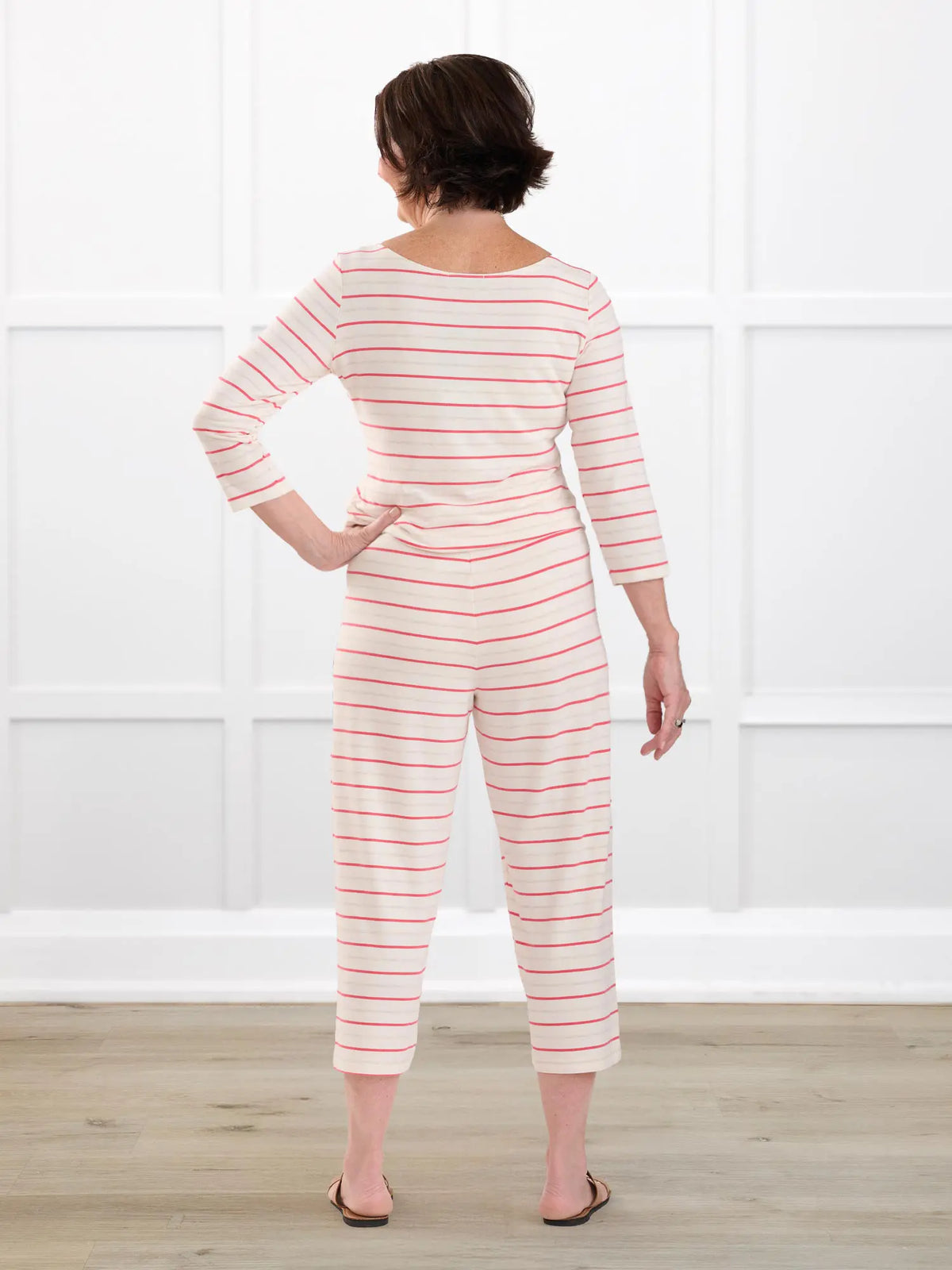 Adhara striped PJ capri pant