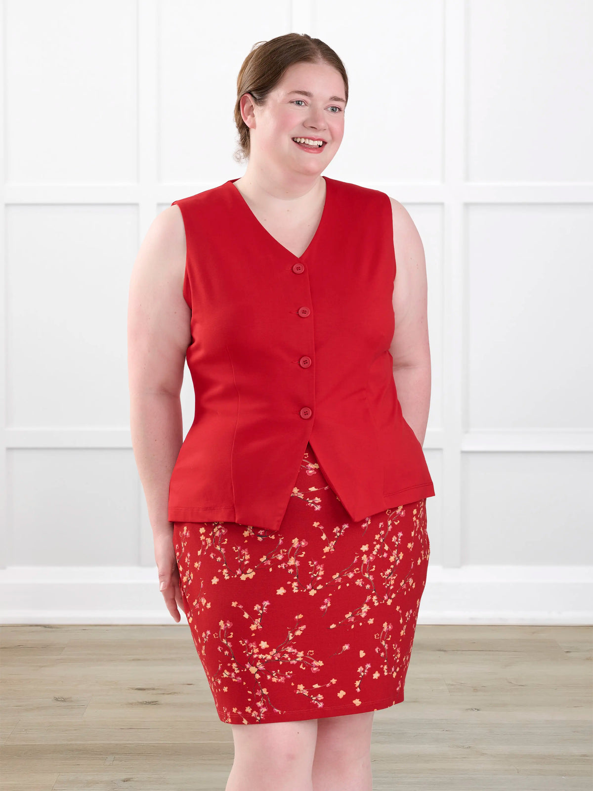 Alba tailored stretchy vest
