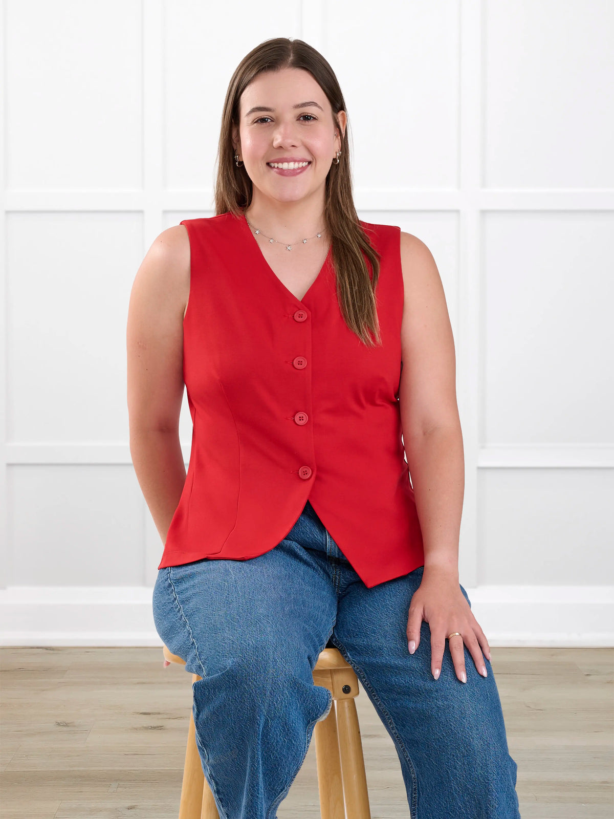 Alba tailored stretchy vest
