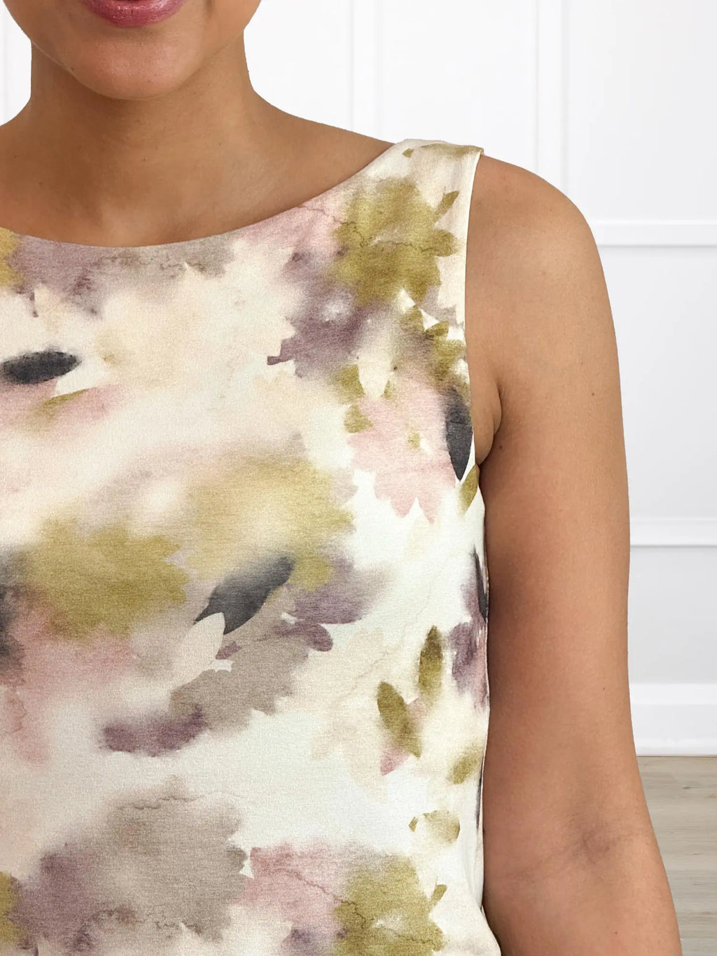 Amina reversible neckline shelf bra tank