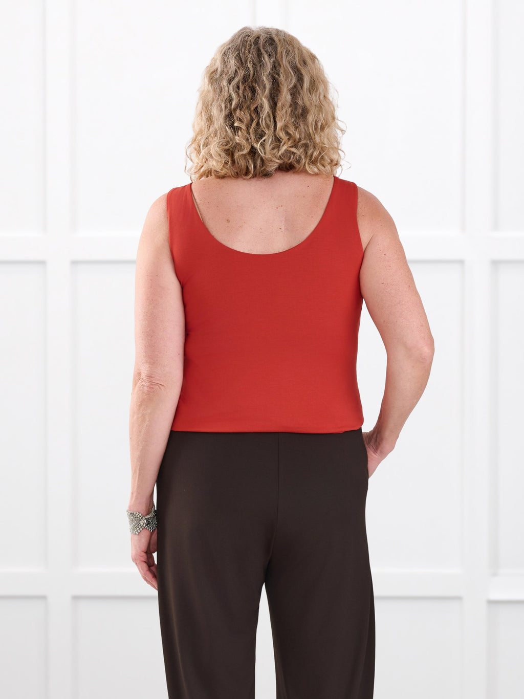 Amina reversible neckline shelf bra tank