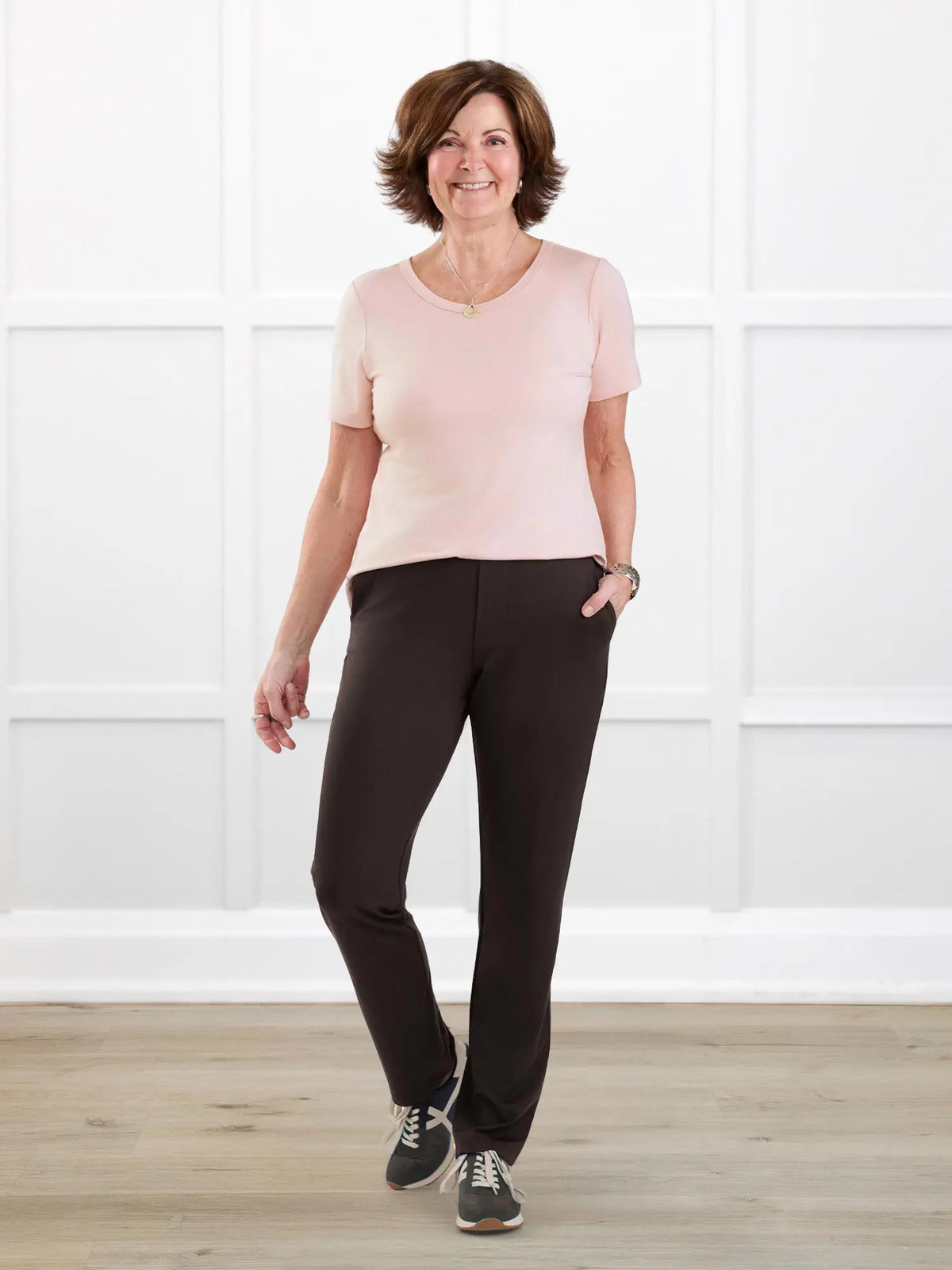 Asia mid-rise slim pant | LONG