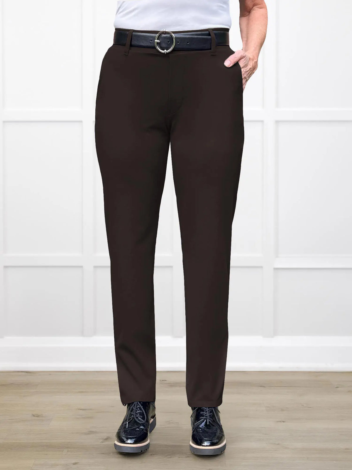 Asia mid-rise slim pant | PETITE