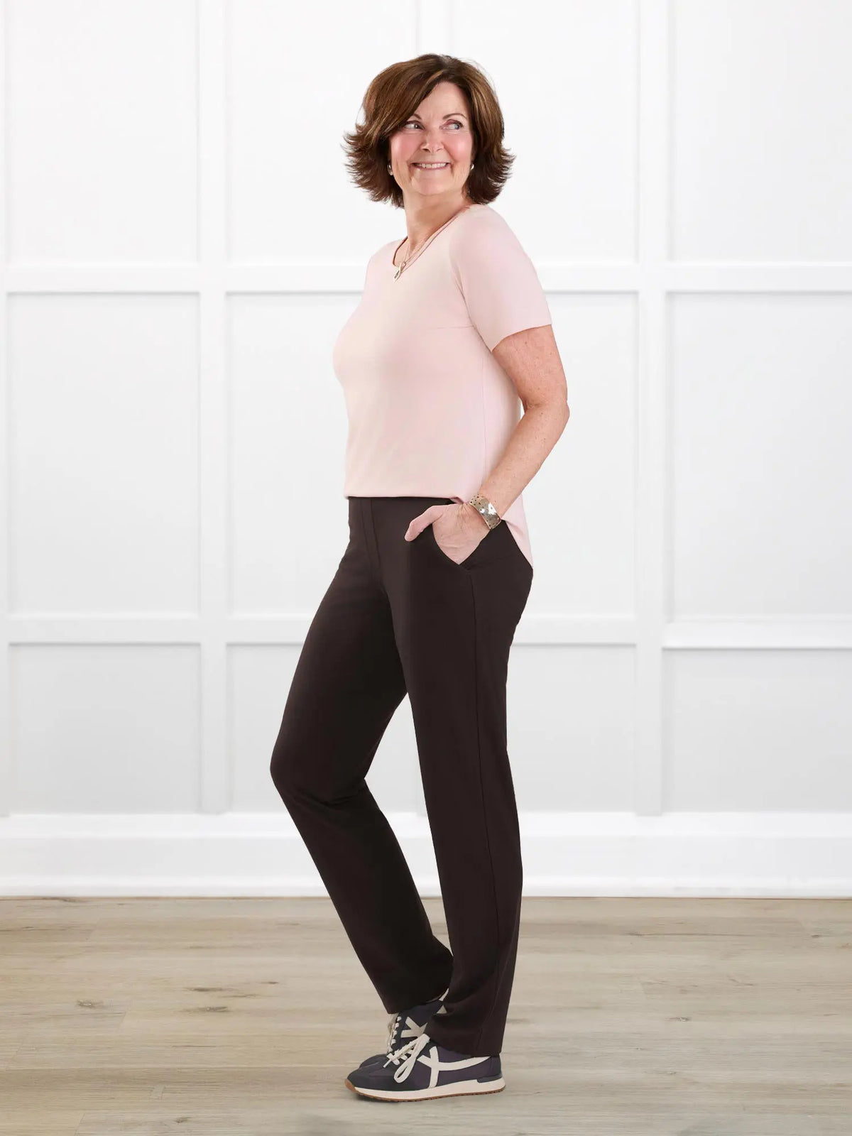 Asia mid-rise slim pant | LONG