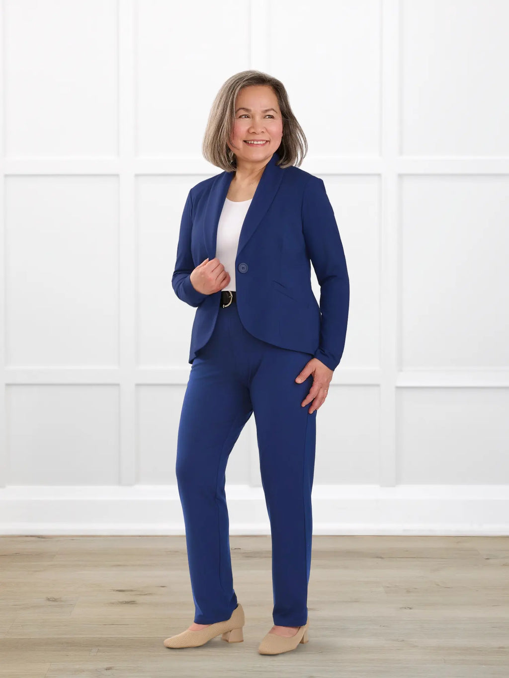 Asia mid-rise slim pant | LONG