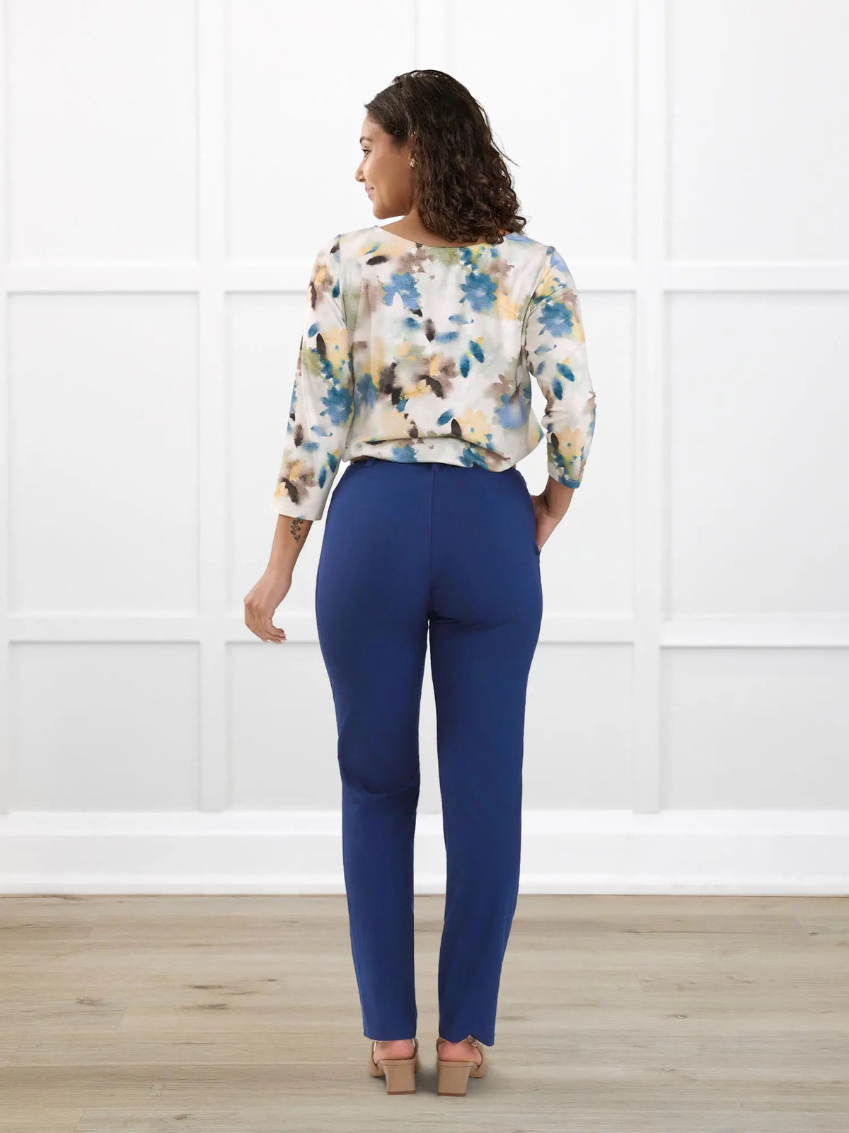 Asia mid-rise slim pant | LONG
