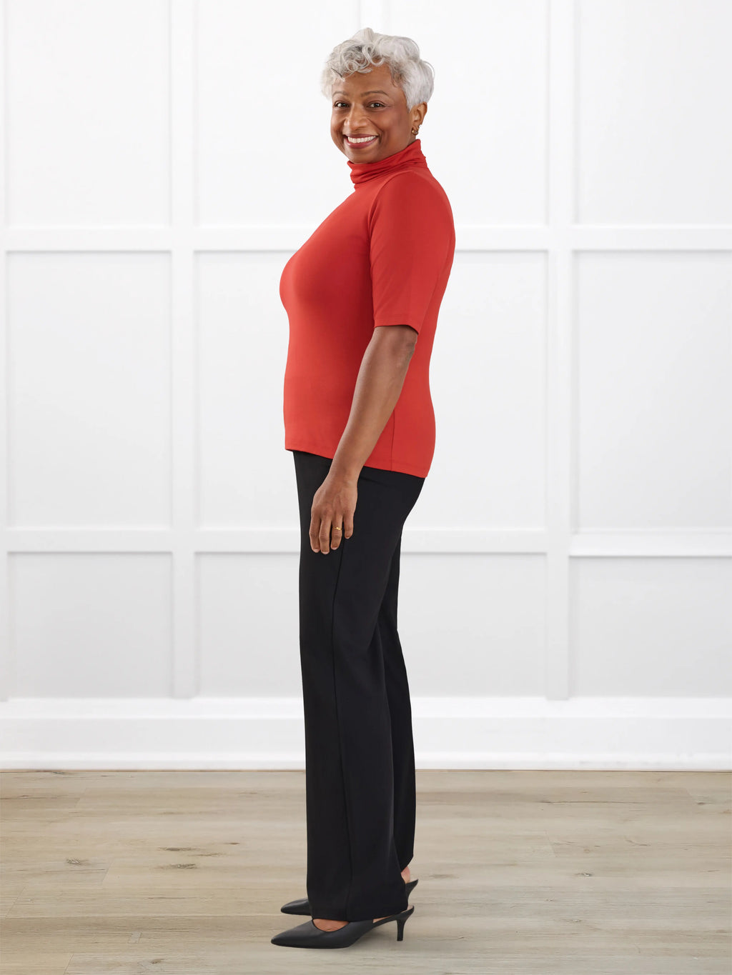Avalynn mid-rise straight leg pant