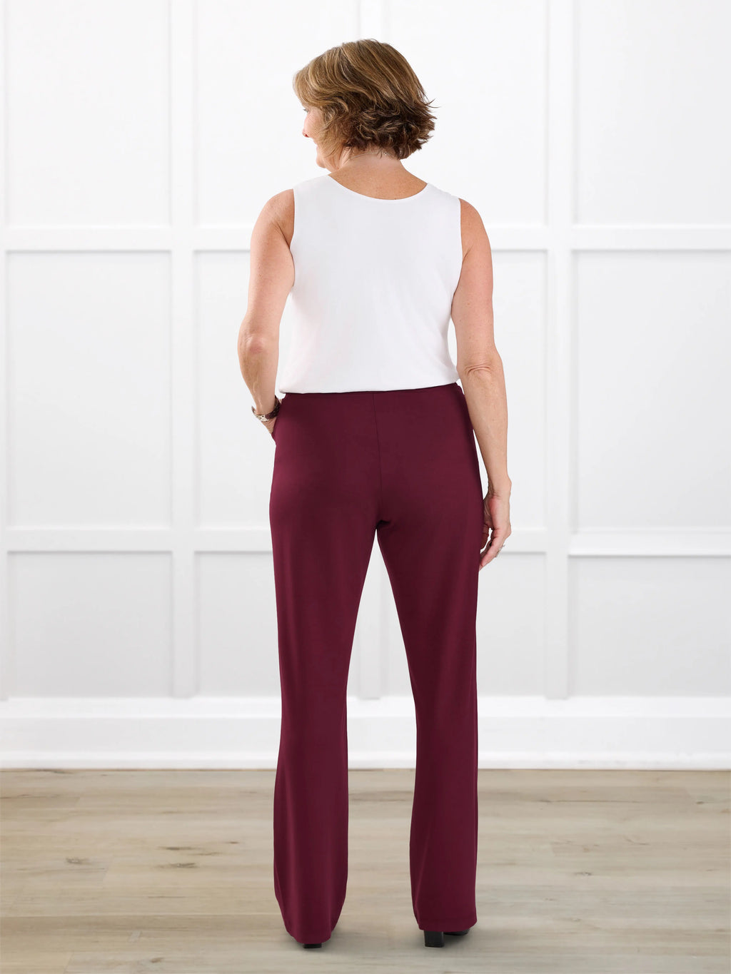 Avalynn mid-rise straight leg pant