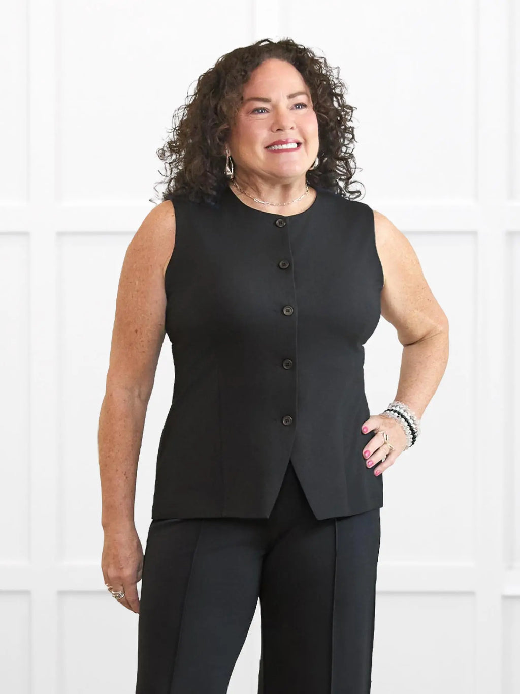 Bibi high neck tailored vest - FINAL SALE