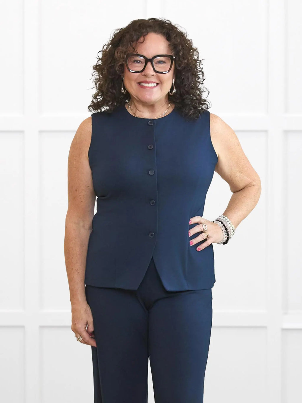 Bibi high neck tailored vest - FINAL SALE