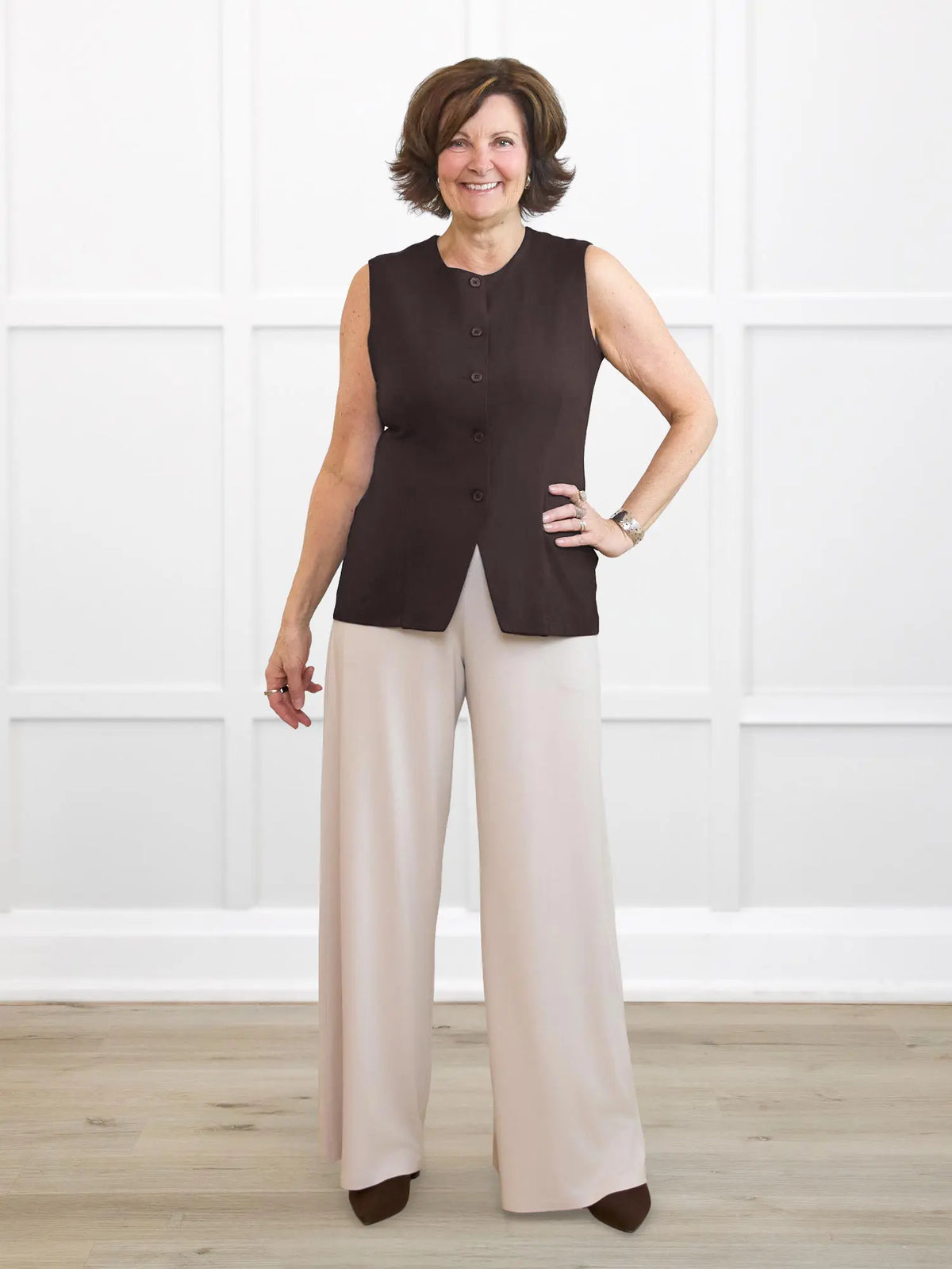 Bibi high neck tailored vest - FINAL SALE
