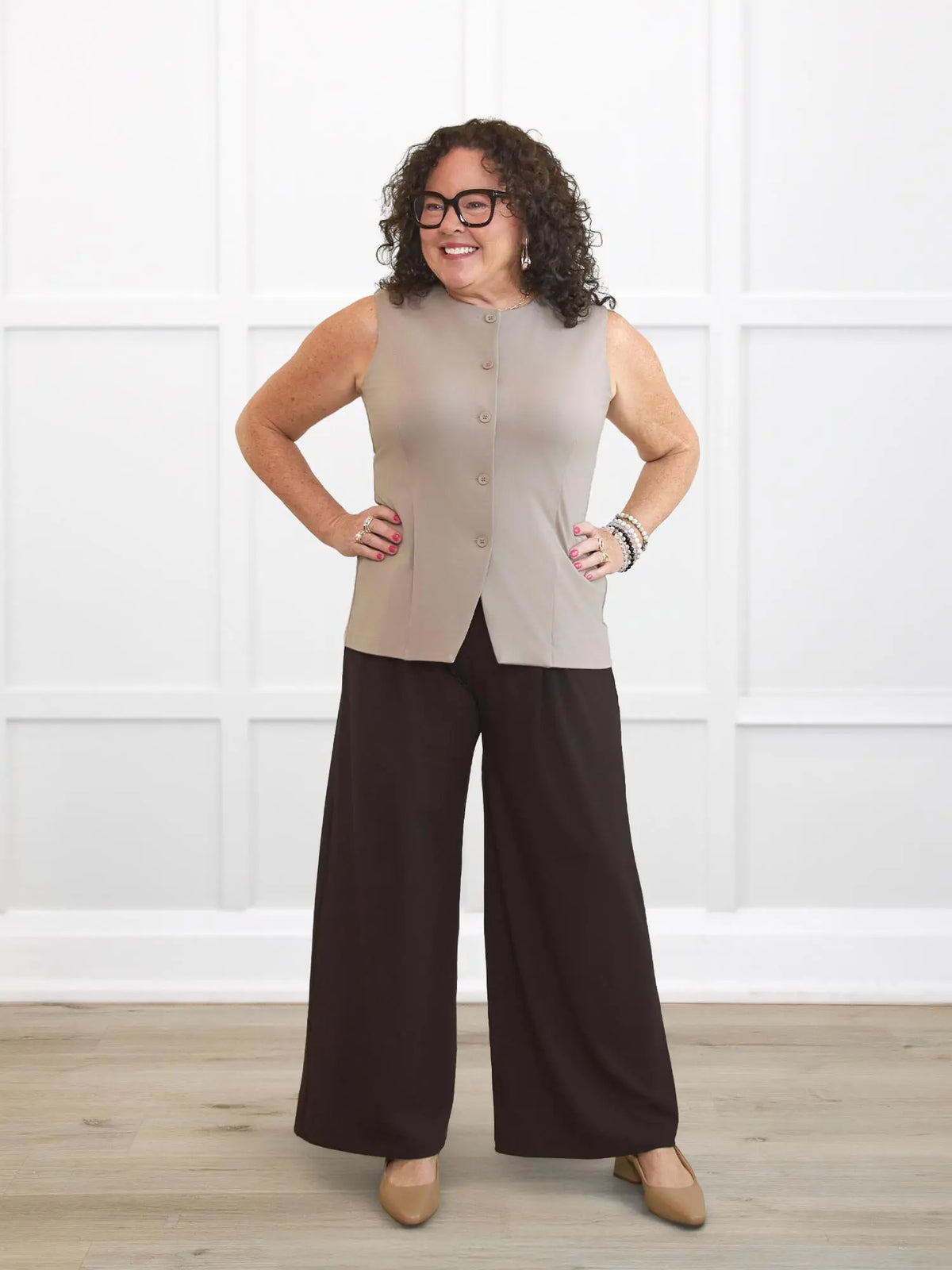 Bibi high neck tailored vest - FINAL SALE