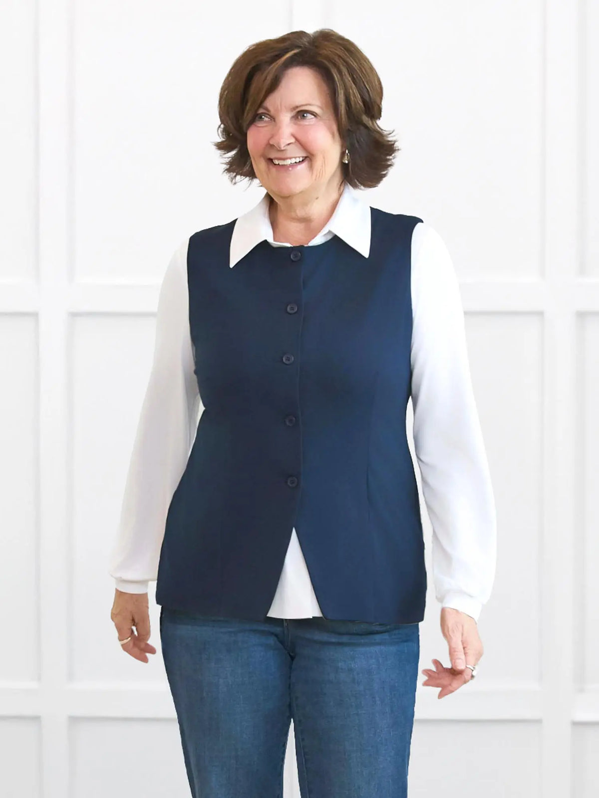 Bibi high neck tailored vest - FINAL SALE