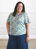 Brielle flutter sleeve top - FINAL SALE | PLUS