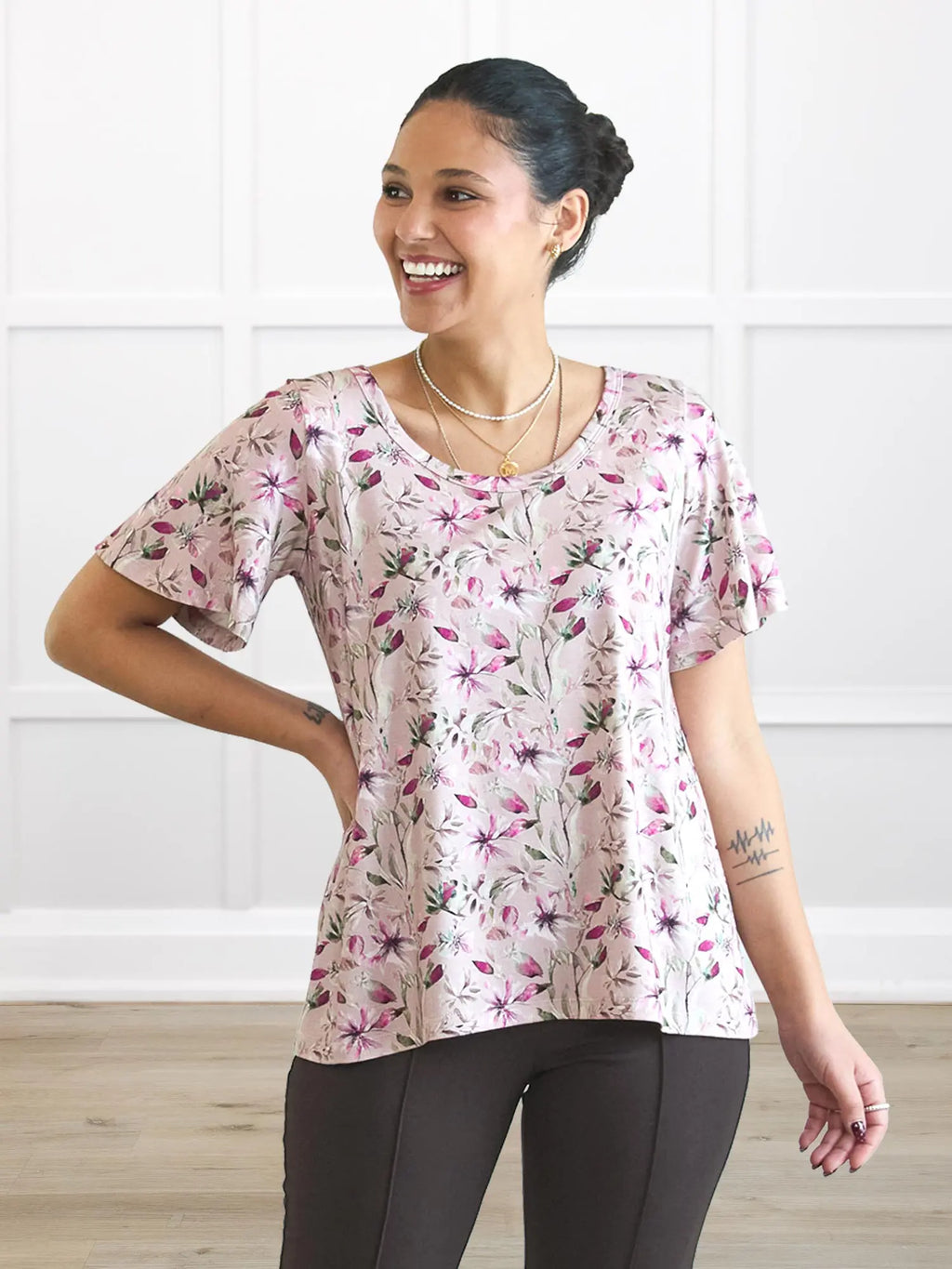Brielle flutter sleeve top - FINAL SALE | PLUS