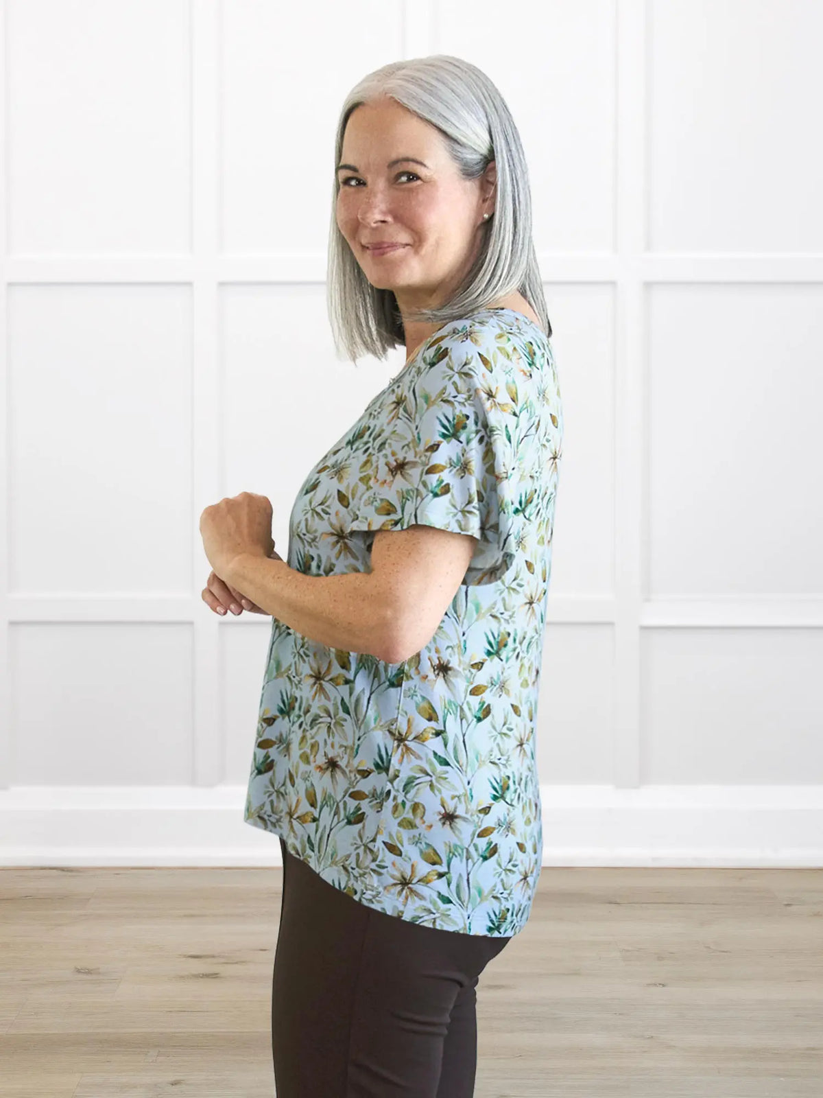 Brielle flutter sleeve top - FINAL SALE | PLUS