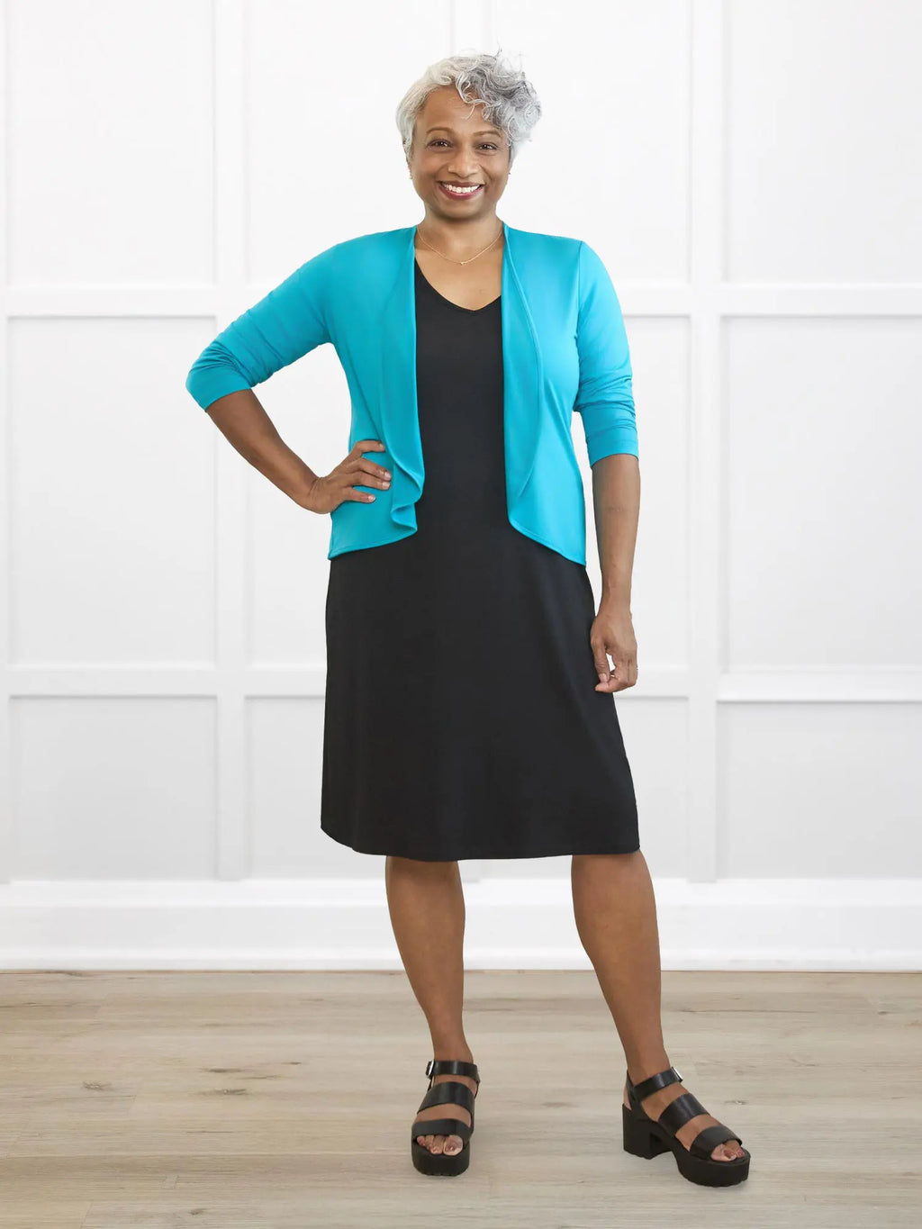 Charlotte half sleeve pocket dress