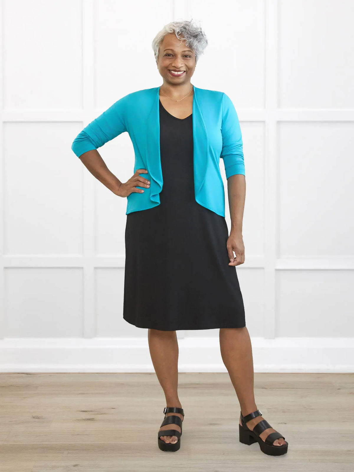 Charlotte half sleeve pocket dress