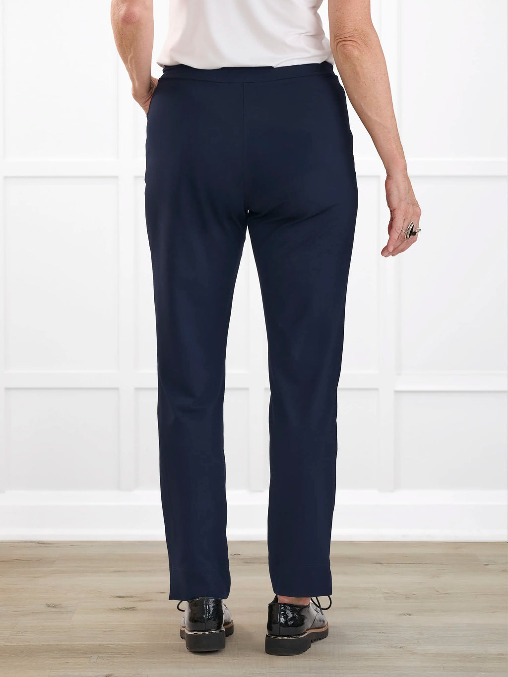 Christal pull-on pintuck ankle pant - FINAL SALE | PLUS