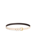 Women's Slim Double Loop Leather Belt